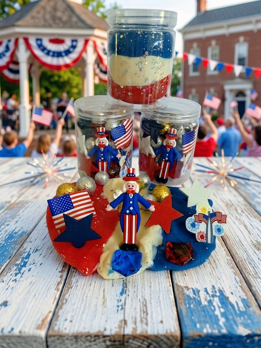 Summer Play Dough Jars