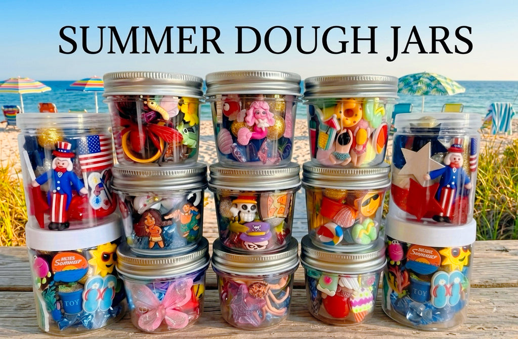 Summer Play Dough Jars